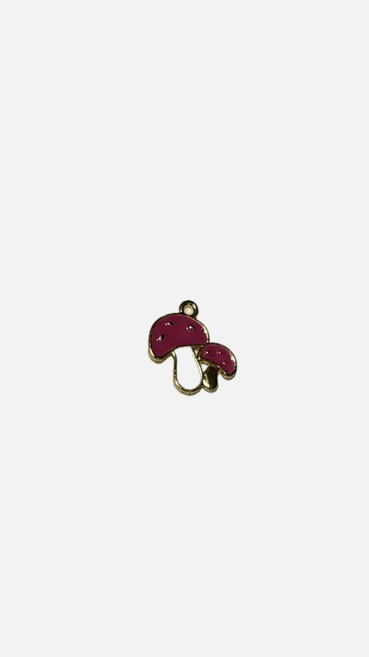 Pink Mushroom Charm