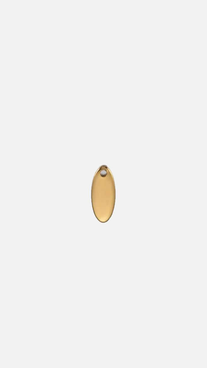 Oval Tag Charm