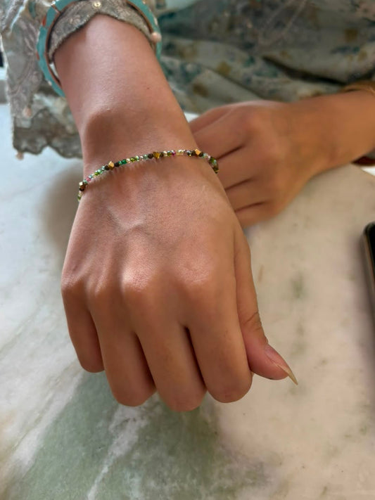 Iridescent Beaded Bracelet